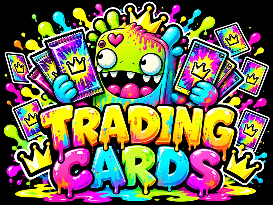 Endee Trading cards monster artwork